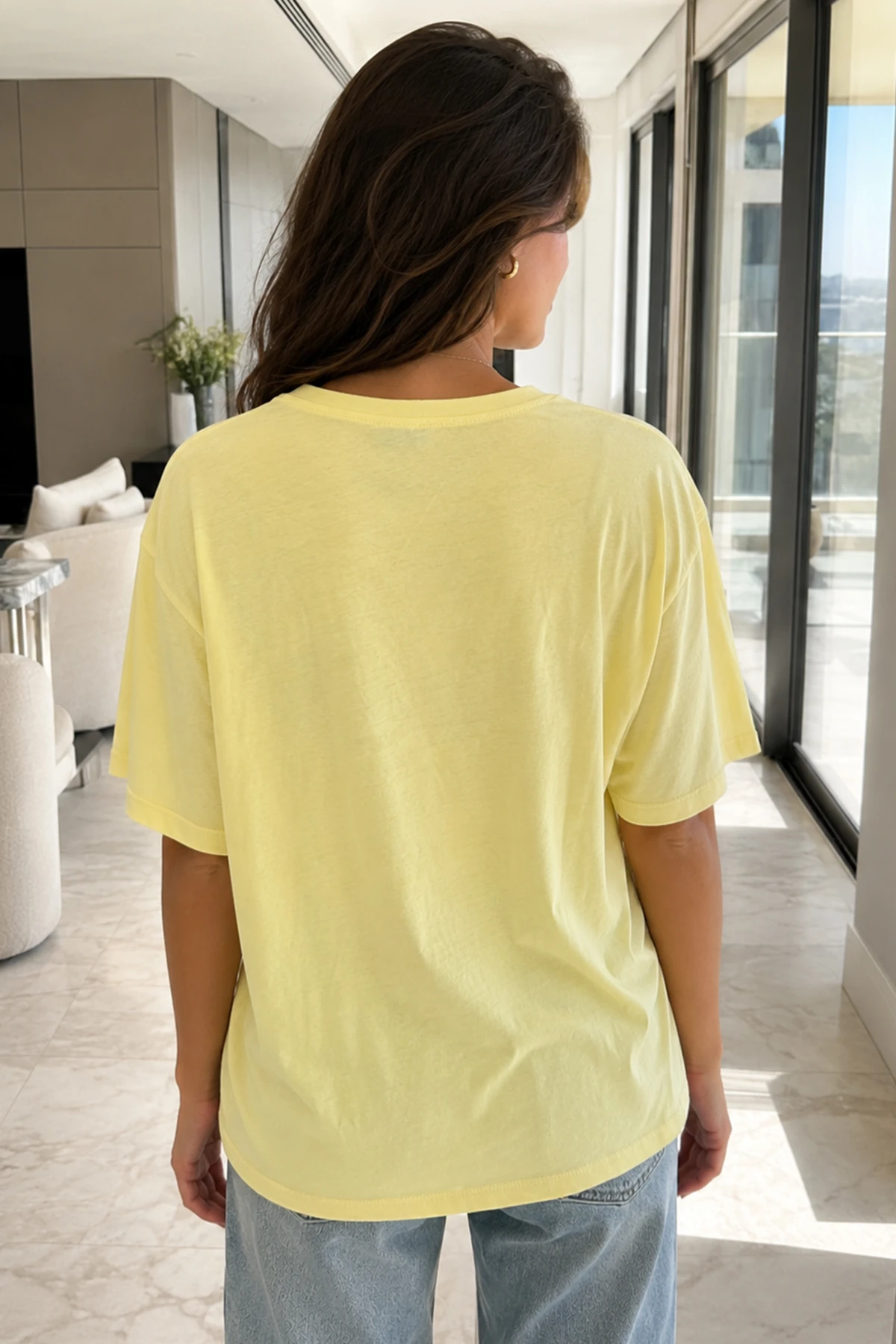 Kadın Kuş Tüyü Baskılı Tshirt