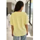 Kadın Kuş Tüyü Baskılı Tshirt