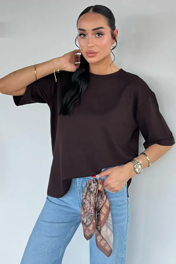 Kadın Yandan Yırtmaçlı Tshirt