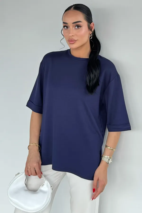 Kadın Yandan Yırtmaçlı Tshirt
