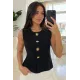 Kadın Güneş Düğmeli Blazer Yelek