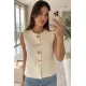 Kadın Güneş Düğmeli Blazer Yelek