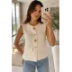 Kadın Güneş Düğmeli Blazer Yelek