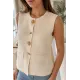 Kadın Güneş Düğmeli Blazer Yelek