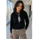 Kadın Düğme Ve Fuarli Bluz