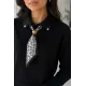 Kadın Düğme Ve Fuarli Bluz
