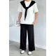 Kadın Bel Drapeli İkili Takım