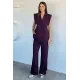 Kadın Kol Detaylı Blazer Yelek Takım