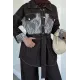 Kadın Dantel Ve Jean Garnili İkili Takım