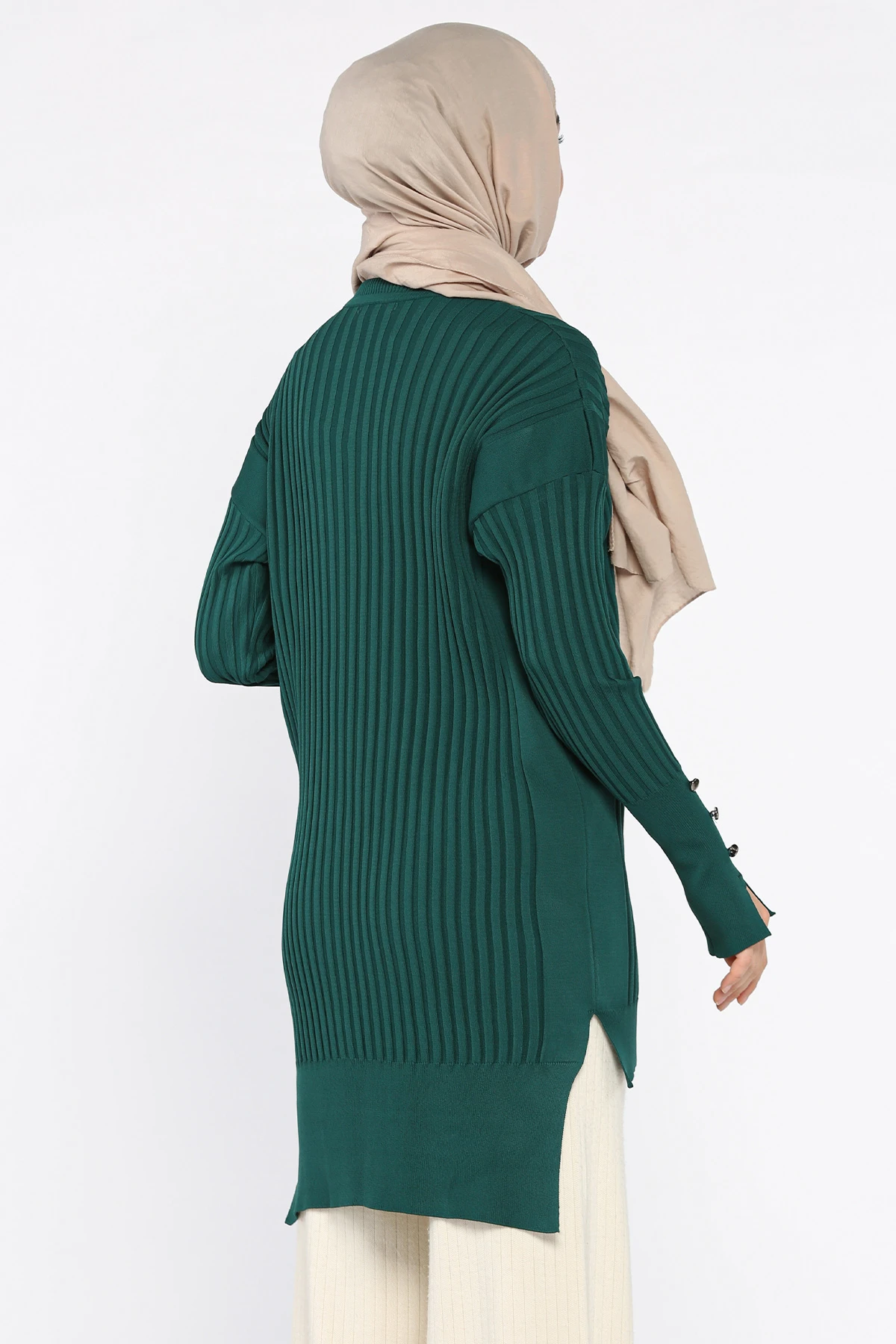 Kadın Ön Kısa Arka Uzun Polyester Tunik