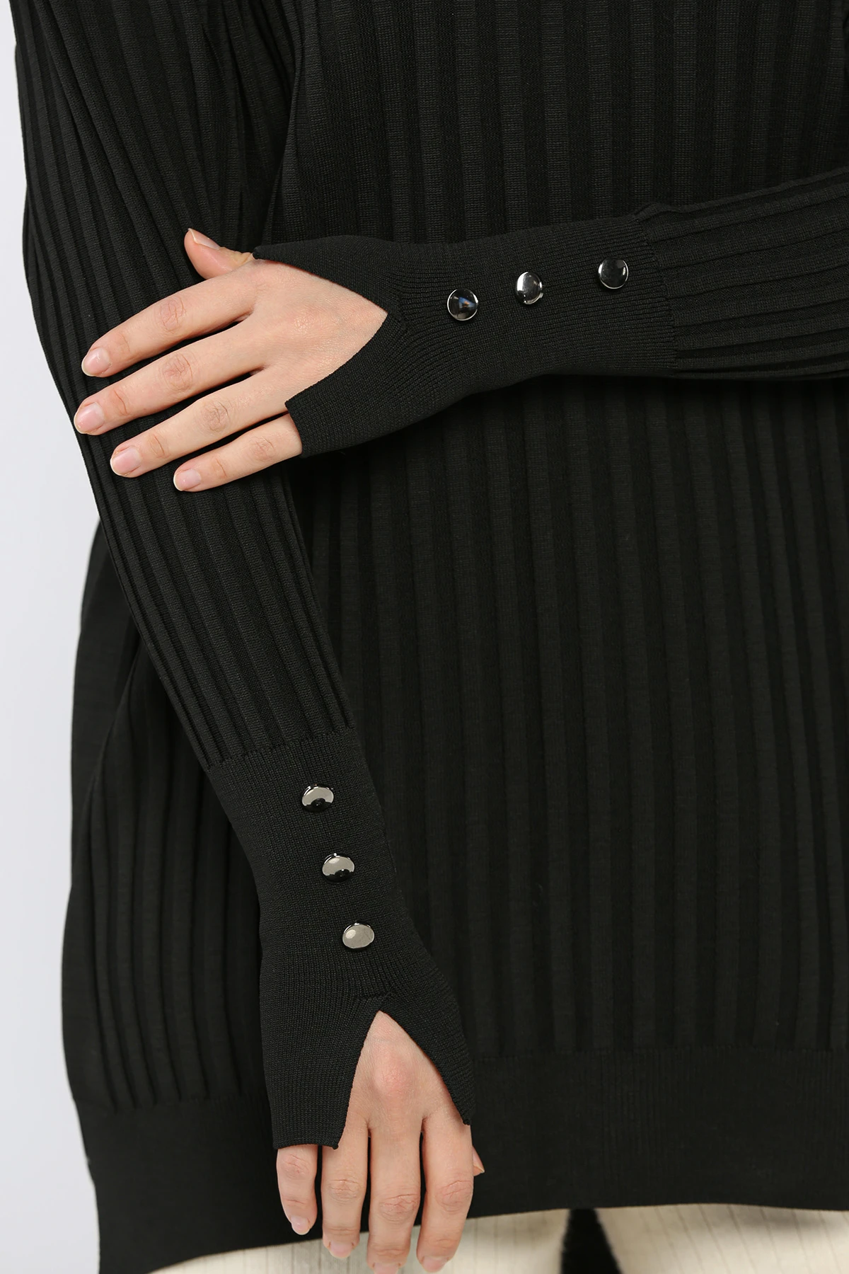 Kadın Ön Kısa Arka Uzun Polyester Tunik