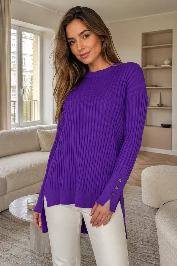 Kadın Ön Kısa Arka Uzun Polyester Tunik