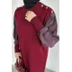 Kadın Omzu Düğmeli Viscon Tunik