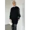 Kadın Omzu Düğmeli Viscon Tunik