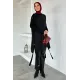Kadın Omuz Çıtçıt Yan Düğmeli Tunik
