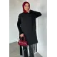 Kadın Omuz Çıtçıt Yan Düğmeli Tunik