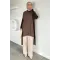 Kadın Omuz Çıtçıt Yan Düğmeli Tunik