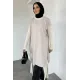 Kadın Omuz Çıtçıt Yan Düğmeli Tunik