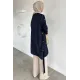 Kadın Omuz Çıtçıt Yan Düğmeli Tunik