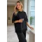 Kadın Kol Ve Etek Ucu Dantelli T-Shirt