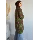 Kadın Baklava Desen Simli Simit Yaka Tunik