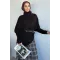 Kadın Boğaz Yaka Asimetrik Kesim Bluz
