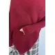Kadın Boğaz Yaka Asimetrik Kesim Bluz