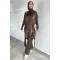 Kadın Kolu Ve Etek Ucu Düğmeli Tunik