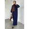 Kadın Kolu Nakışlı Uzun Elbise