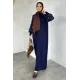 Kadın Kolu Nakışlı Uzun Elbise