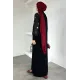 Kadın Kolu Nakışlı Uzun Elbise
