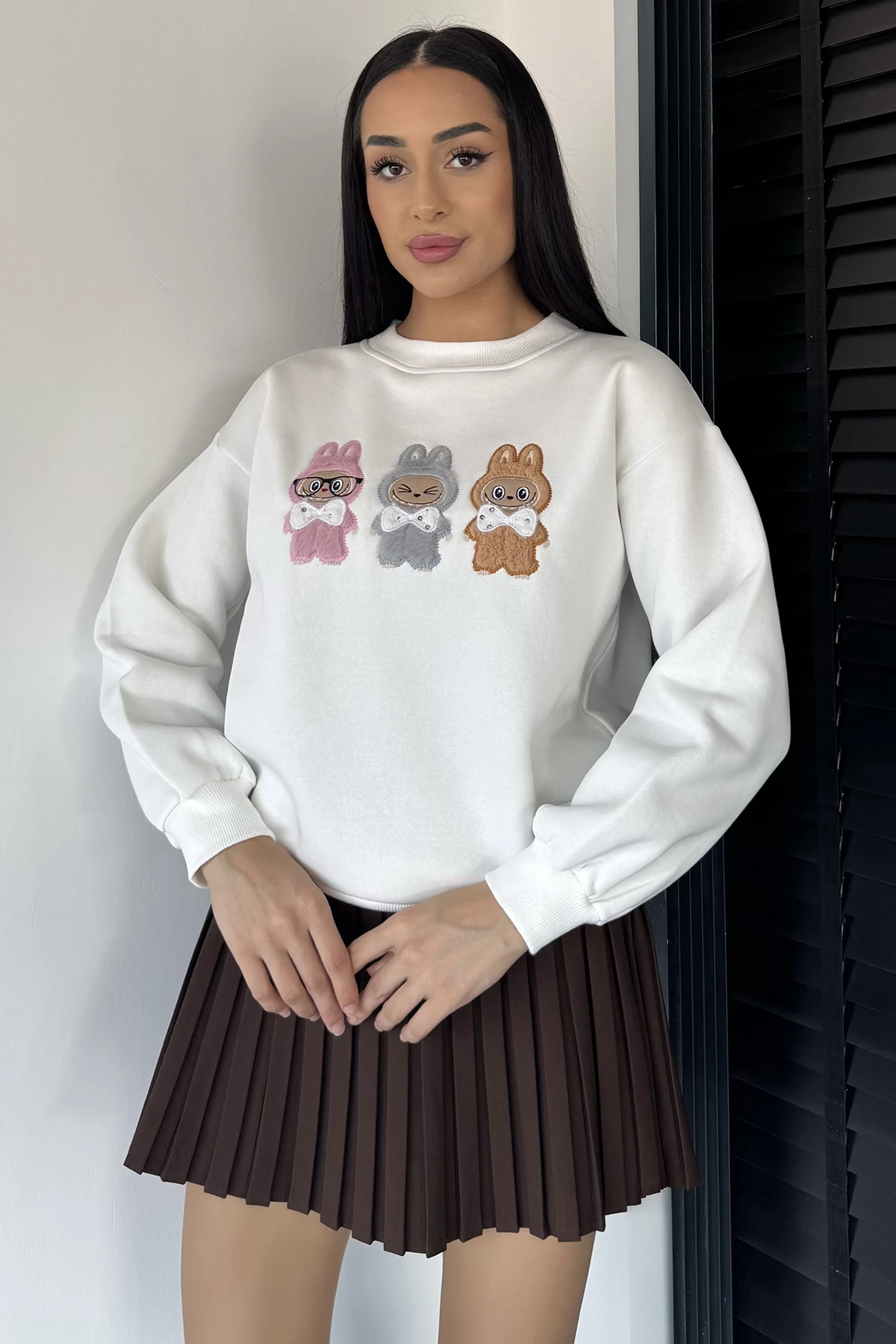 Kadın 3 Labubulu Sweat