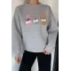 Kadın 3 Labubulu Sweat