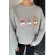 Kadın 3 Labubulu Sweat