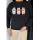 Kadın 3 Labubulu Sweat