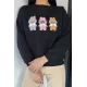 Kadın 3 Labubulu Sweat
