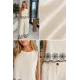 Kadın Bluz Etek Ve Pantolon Ucu Nakışlı İkili Takım