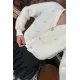 Kadın Kalpli Düğme Taşlı Ceket