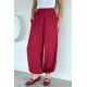 Kadın Belden Bağlamalı Şalvar Pantolon