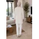 Kadın Omuz Ve Etek Ucu Dantelli Tunik
