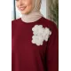 Kadın Omuz Ve Etek Ucu Dantelli Tunik