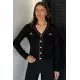 Kadın Düğmeli Cep Ceketi
