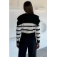 Kadın Bebek Yaka Fermuarlı Bluz