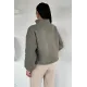 Kadın Bel Büzgülü Boğazlı Sweat