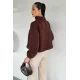 Kadın Bel Büzgülü Boğazlı Sweat