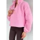 Kadın Bel Büzgülü Boğazlı Sweat