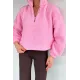 Kadın Bel Büzgülü Boğazlı Sweat