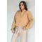 Kadın Bel Büzgülü Kısa Sweat