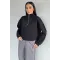 Kadın Bel Büzgülü Kısa Sweat