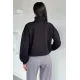 Kadın Bel Büzgülü Kısa Sweat